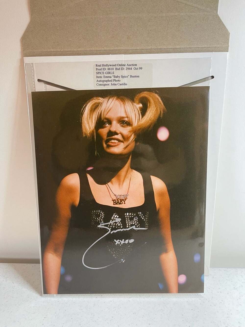 Emma "Baby Spice" Bunton Autographed 8x10 Promotional Photo